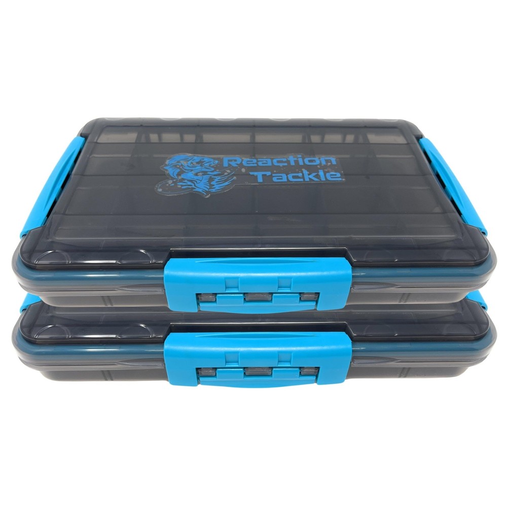 2 PCS Ultimate Waterproof Fishing Tackle Box Tray Removable Dividers 3700