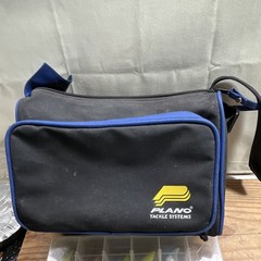 Plano Tackle Systems Black/Blue Tackle Bag Shoulder Strap w/ Box and 12 lures
