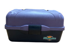 Flambeau Outdoors 2-Tray Plastic Tackle Box Purple/Black 13x8x6 in