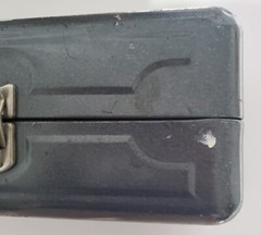 Vintage My Buddy Metal Fishing Tackle Box 2 Trays Gray