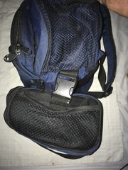 Bass Pro Shop Backpack Blue Vintage With Lower Attachment Bag