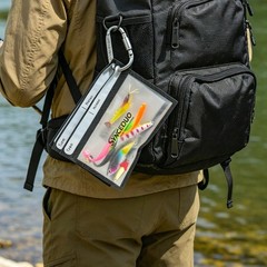 50pcs Soft Plastic Bait Bags 7″x5″ Reusable Storage with Label Strips for Fishin