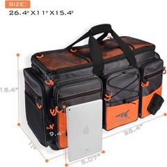 Saltwater Resistant Fishing Gear Bag`/