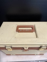 VTG Plano 757 Fishing Tackle Box 4-Drawer Storage Beige & Brown Classic Plano