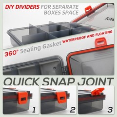 Multi-Pack Waterproof Fishing Tackle Box 3700 – Customize Your Storage Solutions