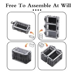 Tackle Box Organizer – 4PC Small Boxes with Magnetic & Waterproof Tackle