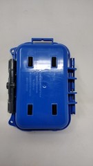 Blue Small Waterproof ABS Structured Case