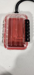Plano 1449 Small Polycarbonate Waterproof Case With New Fishing Lures Lot