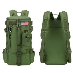 Fishing Backpack Tackle Bag 600D Rod & Gear Compact Holder Bag with USA Flag