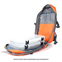 Osage River Fishing Backpack, Tackle and Rod Storage, Orange