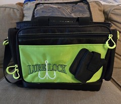 Lure Lock Soft Sided Bag, Green/Black, LLPK Fishing Bag (BAG ONLY)
