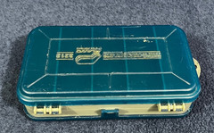 Vintage Plano Mini-Magnum 3213 2 Sided Pocket Tackle Box Blue