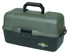 Flambeau Tackle XL 3-Tray Tackle Box, Black/Dark Gray