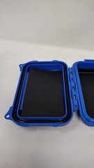 Blue Small Waterproof ABS Structured Case