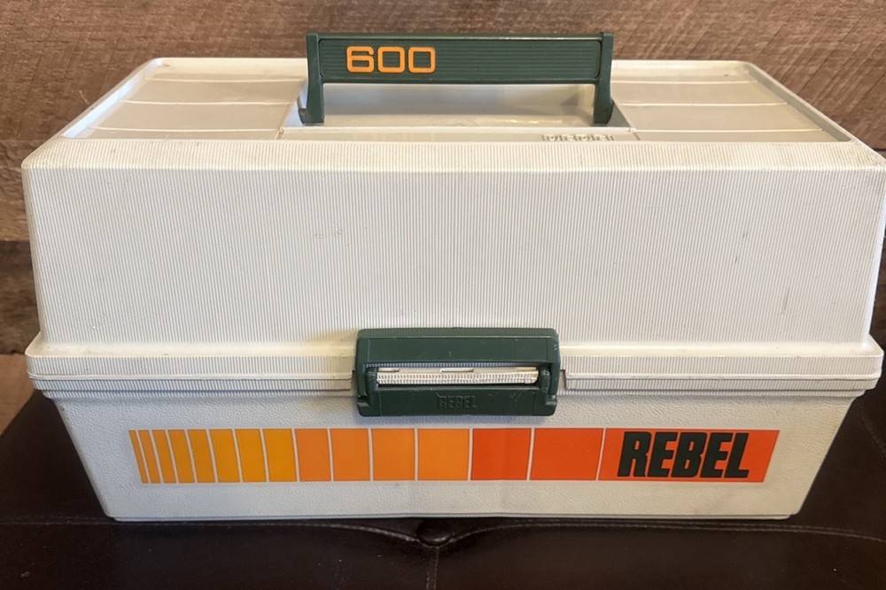 Vintage REBEL 600 Tackle Box Fishing Storage 3 Tray