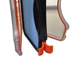 Extra Large Double Sided Water Proof Boat Fly Box With Handle 424 Slots