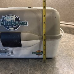 Flambeau Classic Series XL 3 Tray Fishing Tackle Box Beige W2137 With Extras