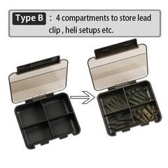1X Carp Fishing Tackle Mini Compartment Boxes Accessories