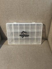 Okeechobee Fats Clear Plastic Tackle Utility Box Organizer Storage Compartment