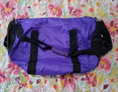 Vintage Timber Creek Duffel Bag Purple Shoulder Strap
