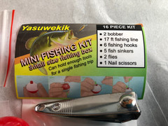 5 PAK-Mini Fishing Kits, Fishing Survival Box, 16 pcs Portable