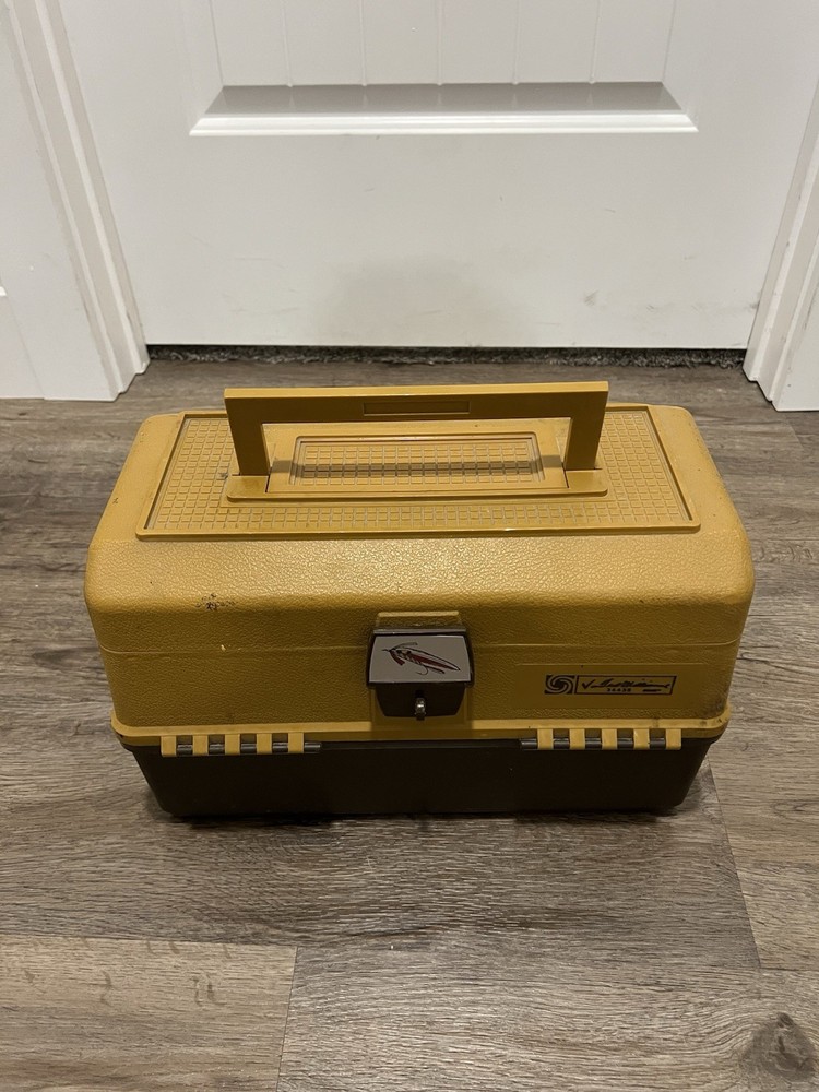 Sears Roebuck Ted Williams Tackle Box 34435 Brown Made in USA Used Clean Nice!