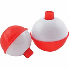 (3)-SouthBend Assorted Sizes Red & White Push-Button Bobber Float (10-Pack)