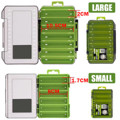 Large/Small Multi-Color Waterproof Double Sided Fishing Lure Box
