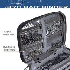 Bait Binder, Fishing Tackle and Bait Storage, Salt Water Resistant Soft Sided Ta