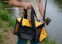 Saltwater Fishing Jig Lure Bag Mesh Washable Large Capacity Fishing Lure Bag
