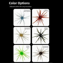 Soft Sea Urchin Lure for 2 Pack 6cm 1.7g for Bass and Mandarinfish Fishing