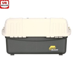 Large Tackle Box 6 Tray Fishing Storage Adjustable Dividers Brass Latches New