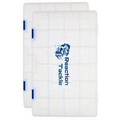 Basic Tackle Trays, Clear Plastic Utility Box Organizers with 3700 (2-Pack)