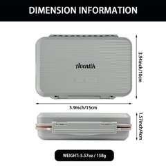 Aventik Waterproof 4-Layer Fly Fishing Box for FW/SW Streamer Tackle