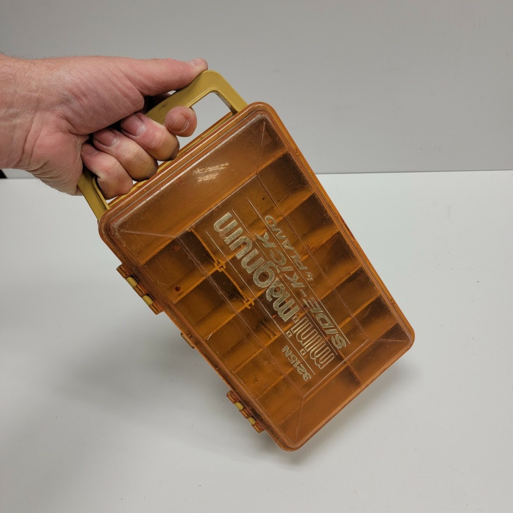 Plano Mini Magnum Side Kick Fishing Lure Tackle Box 3215N Double Sided