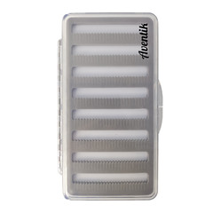 Aventik Super Slim Transparent Fly Hook Box Foam Magnetic Pad Fishing Tackle Box