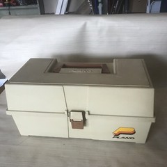 VINTAGE Plano Tackle Box Like 7303 Layout 3 Tier Fold Out Tray Fishing