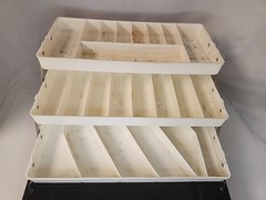 Vintage Old Pal Wahoo PF-2300 Tackle Fishing Box Nice Display For Lures Baits