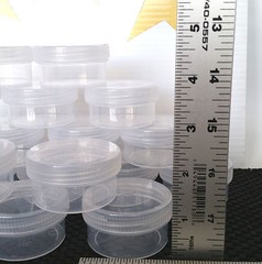 10 Wide Mouth 1 ounce Jars Container USA Plastic Tackle Fishing Lures 5303 USA