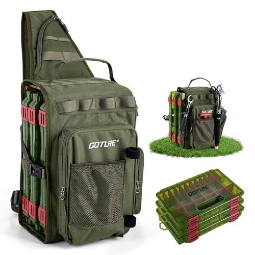 OpenSide Tactical Small bag with 3600 trays Green Bag + Fishing Boxes(handle)