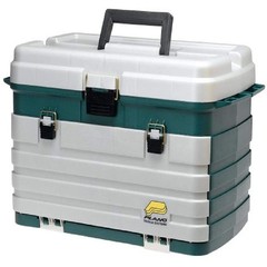 Plano 4-Drawer Tackle Box Green Metallic/Silver