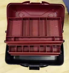 Vintage FLAMBEAU Adventurer Tackle FISHING Box 3 Tiers EMPTY
