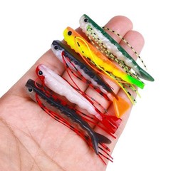 5pcs 2.6g Soft Lures with Lifelike Swimming Action for Bass For Barracuda