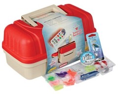 Jumpstart 103 Piece Tackle Box with Equipment Plano Molding, Rapala, Bluefox,