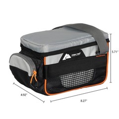 Tackle Bag W/ Trays Carrying Handle Easy-access Mesh Pocket Polyester Gray