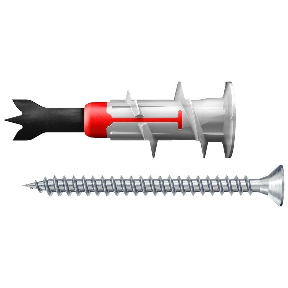 fischer DuoBlade 1-1/2″ (40 mm) Self-Drilling Drywall Anchor with Metal Tip a…