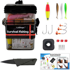 Mini Survival Fishing Kit Small Emergency Fishing Gear Box Pocket Fishing Tackle