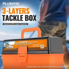 Spacious 3-Layer Fishing Tackle Box with 17 Compartments – Hassle-Free Fishing