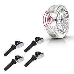 4-Pack 13598771 315MHz Tire Pressure Monitoring System (TPMS) Sensor Compatib…