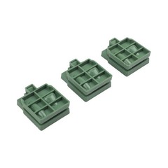Green PP Fishing Bait For For mold Press 3pcs 48x40x17mm for DIY Bait Kits